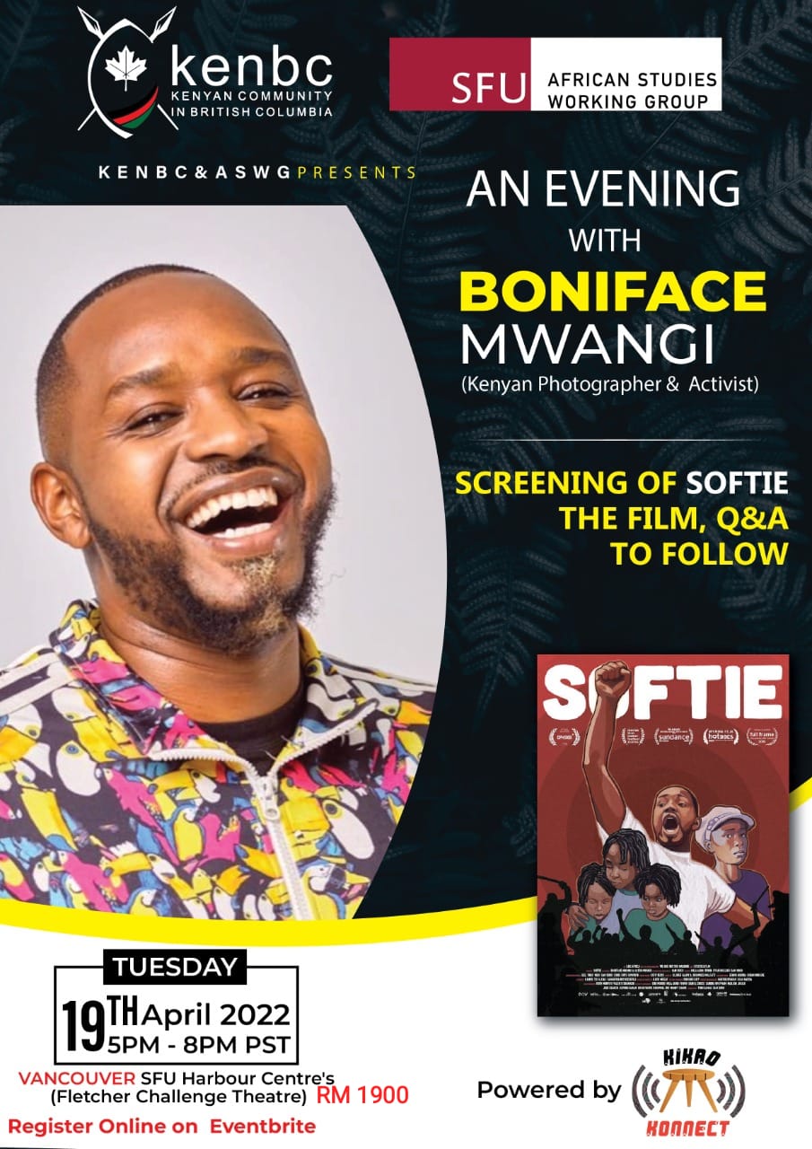 Boniface Mwangi event poster