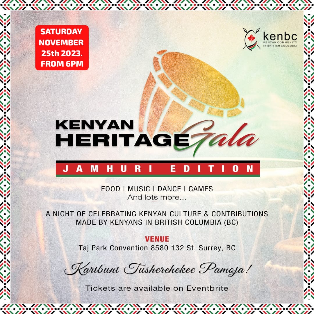 Kenyan Heritage Gala event poster