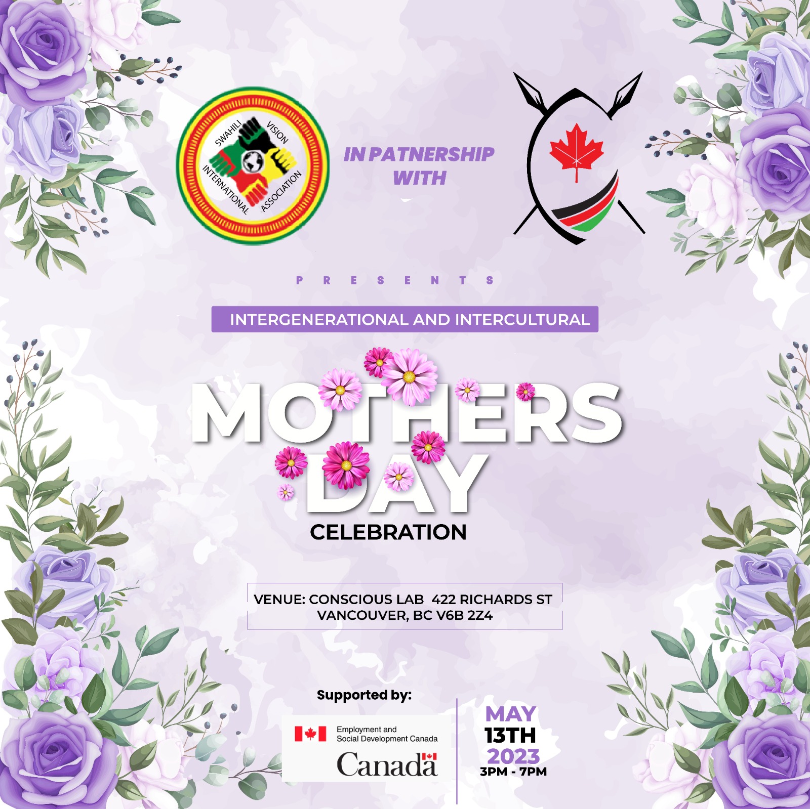 Mother's Day event poster